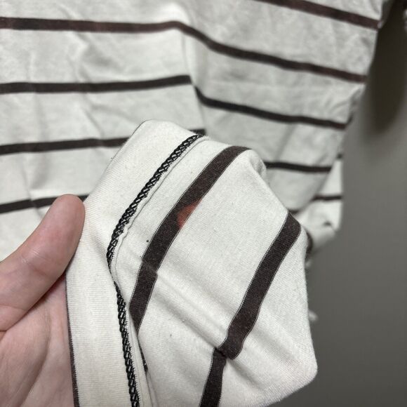 lululemon athletica Black and White Striped Polo Shirt - Picture 5 of 14